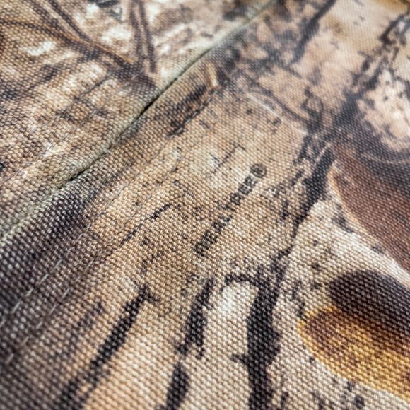 VTG 90s Carhartt J221 CAP Camo Realtree Hooded Duck Canvas Active Jacket M Faded - Picture 8 of 11